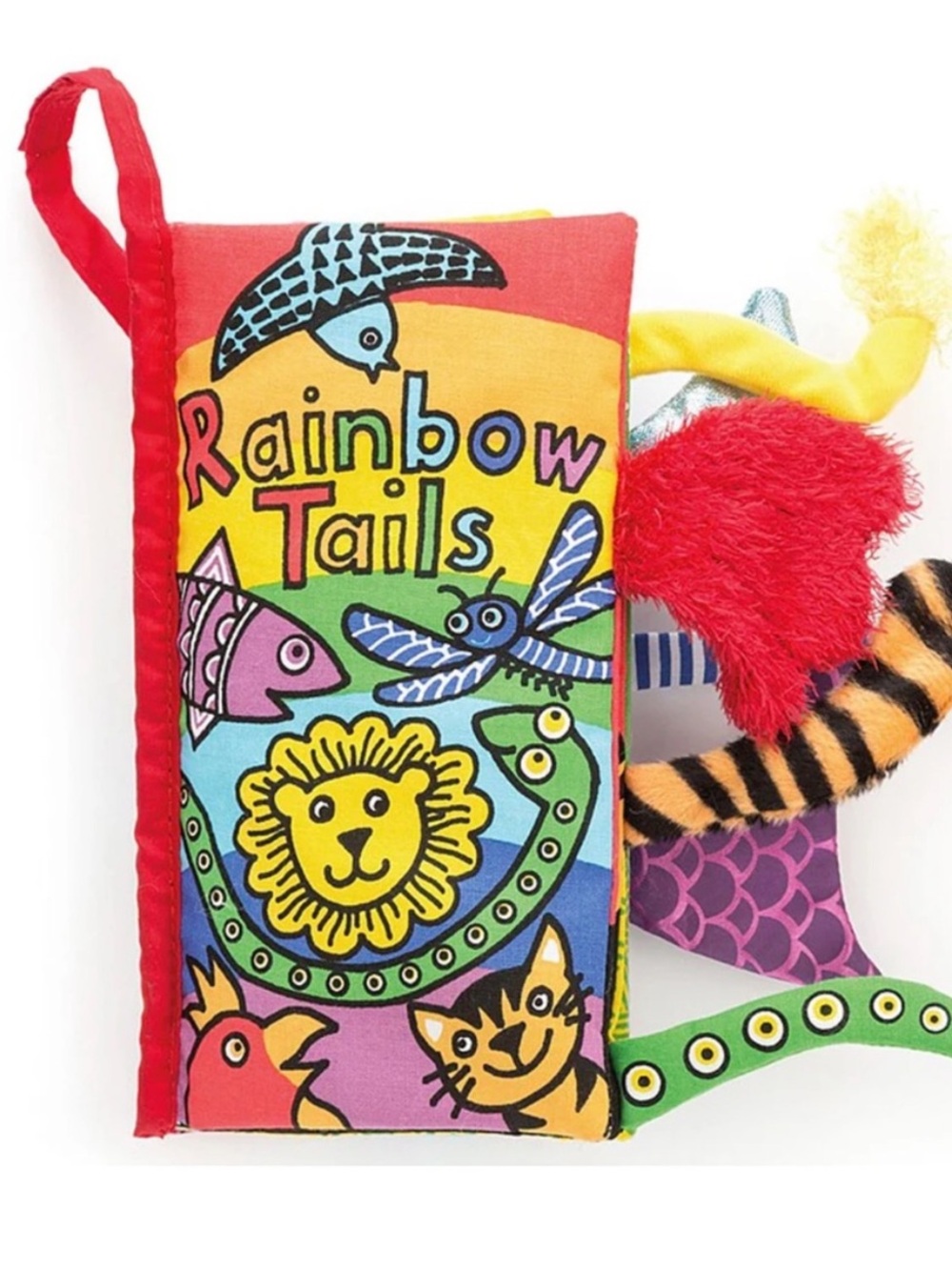JELLYCAT Rainbow Tails Soft Baby Activity Book